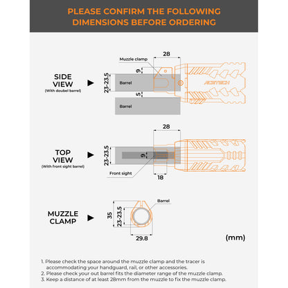 Acetech Quark-R Tracer Unit For M870 Shotgun
