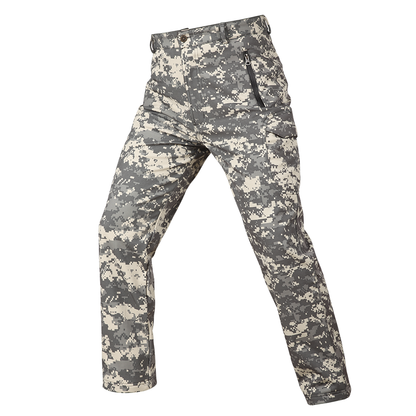 Winter Fleece Lined Softshell Tactical Pants for Ski Snowboard Outdoor-10