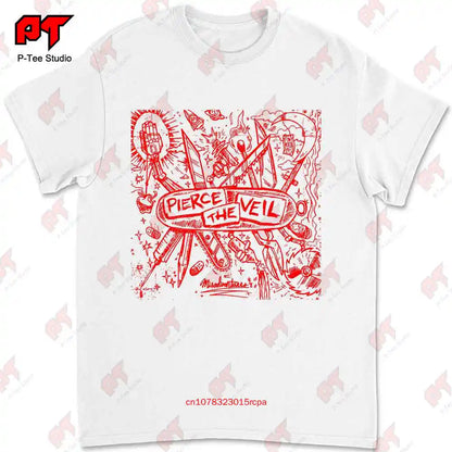 Pierce The Veil T Shirt Metal Music Ptv Misadventures Cotton Xs To 5Xl JZC8