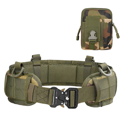 Tactical Padded Belt Airsoft CS Combat Molle Airsoft Belts Tactical Vest Duty Paintball Waist Belt War Game Hunting Accessories