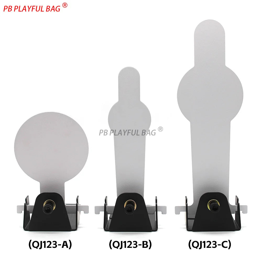 Carbon Steel Popper Target - Shooting Practice for Airsoft & Soft Dart Blasters Manual Reset Training Target S/M/L Sizes QJ123