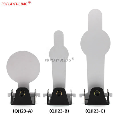 Carbon Steel Popper Target - Shooting Practice for Airsoft & Soft Dart Blasters Manual Reset Training Target S/M/L Sizes QJ123