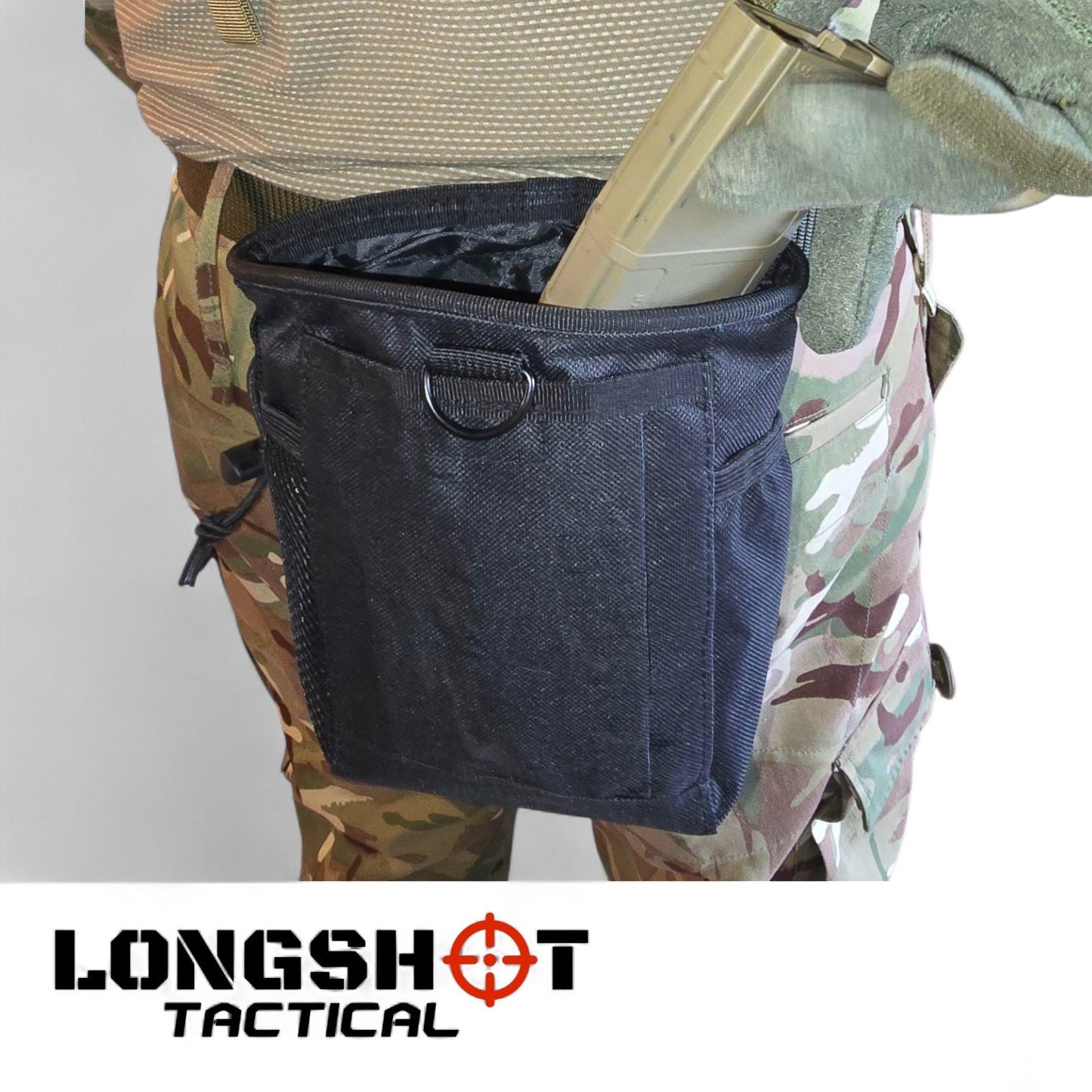 Airsoft Magazine Dump Pouch - Longshot Tactical - Black