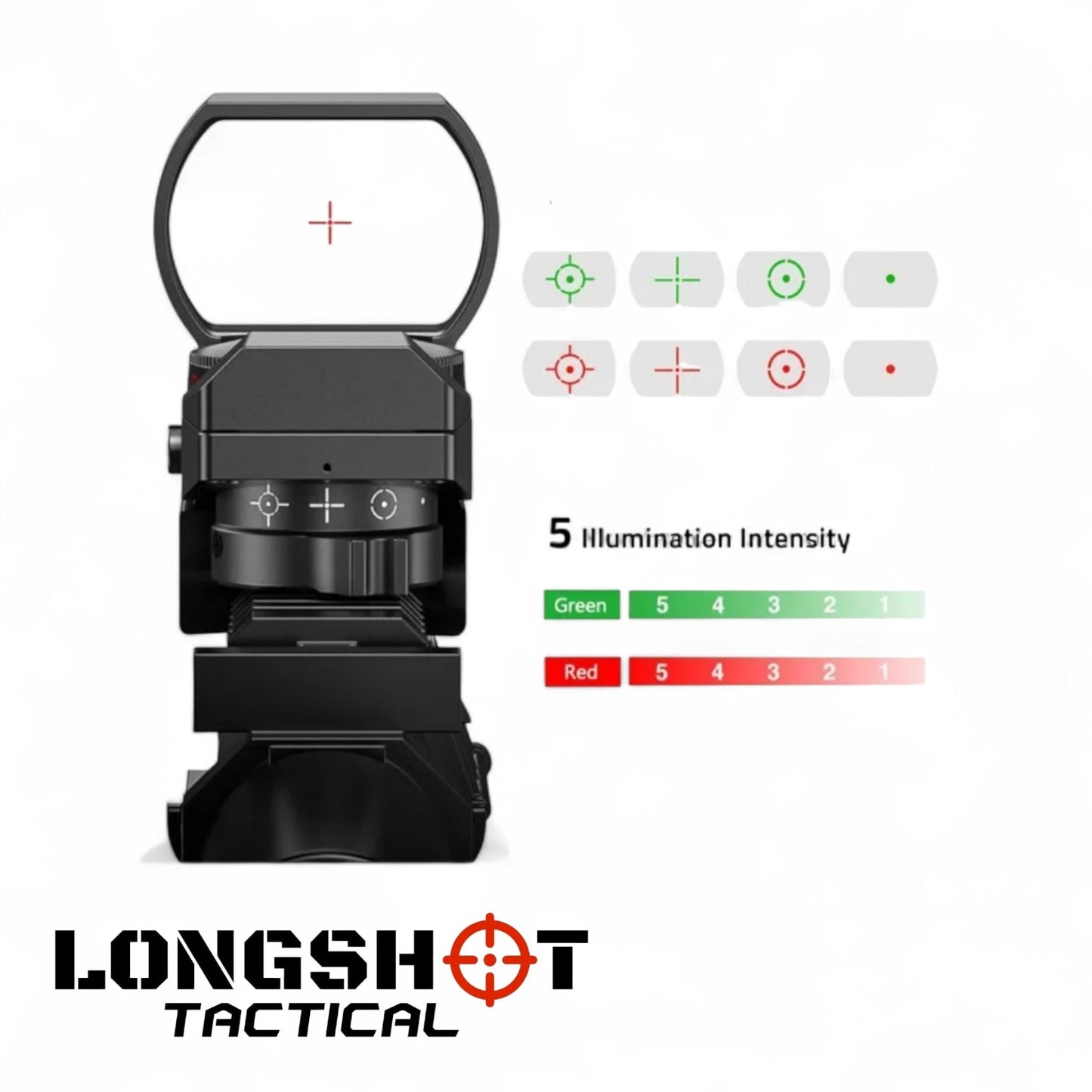 Airsoft Red Dot Reflex Sight – Mini Holographic Optic with Dual Illumination