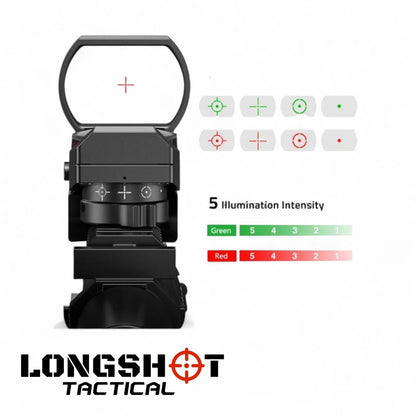 Airsoft Red Dot Reflex Sight – Mini Holographic Optic with Dual Illumination