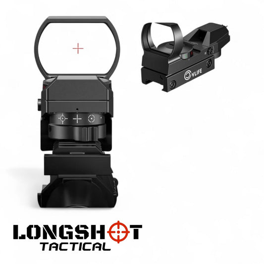 Airsoft Red Dot Reflex Sight – Mini Holographic Optic with Dual Illumination