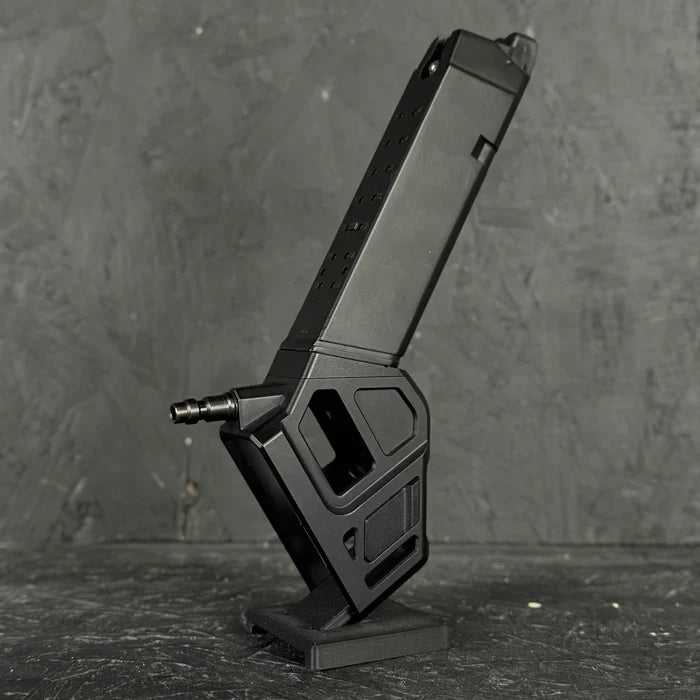 Airtac T1P CNC Angled HPA Adapter - 2 in 1 GLK + CAPA - Blackout Edition