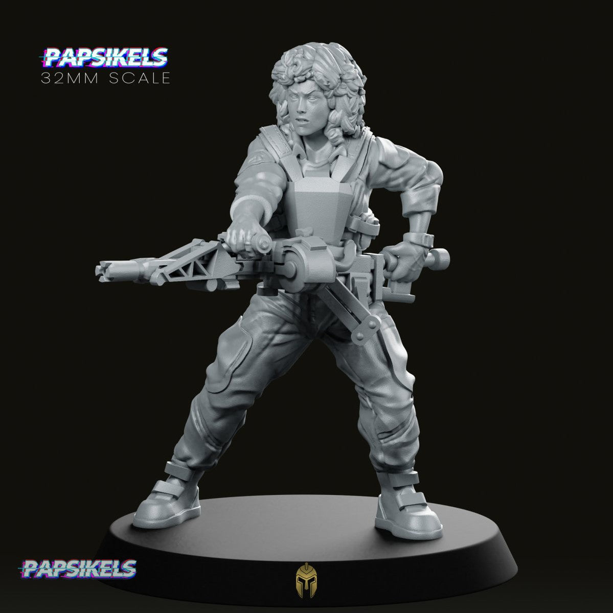 Aliens Lannie with AutoGun Miniature