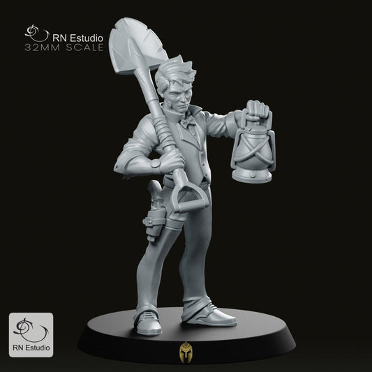 Archaeologist Arthur Adventurer Miniature