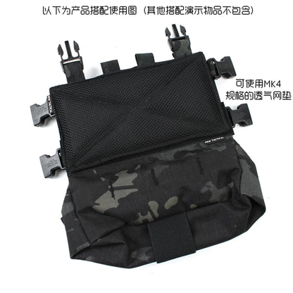 Tactical Vest MK3 MK4 JPC2.0 Chest Quadruple Magazine Insert Pouch,Vest Expansion Accessories Bag For Airsoft Hunting Shooting