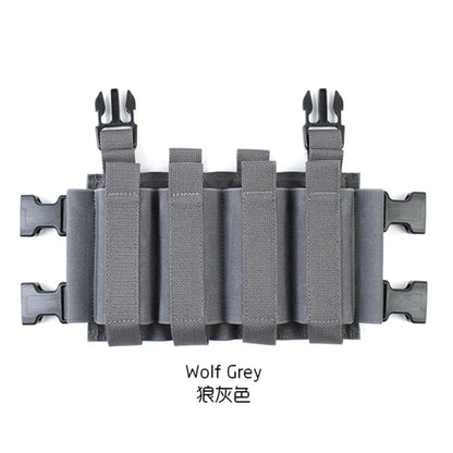 Tactical Vest MK3 MK4 JPC2.0 Chest Quadruple Magazine Insert Pouch,Vest Expansion Accessories Bag For Airsoft Hunting Shooting