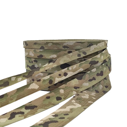 Tactical Webbing DIY Webbing Strap Gear Airsoft Multicam Molle Backpack Strap Belt Accessories 1Meter Width 2.5cm