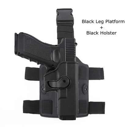 Tactical Drop Leg Thigh Gun Holster For GL 17 Airsoft Pistol Holster Platform Hunting Accessories With Gear