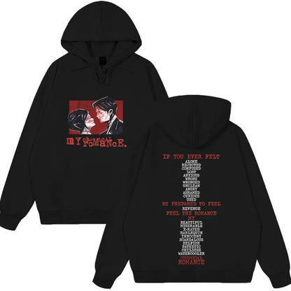 My Chemical Romantic Punk Band Hoodie Three Cheers Sweet Revenge Graphic Hoodie Men and Women Street Winter Style Clothing