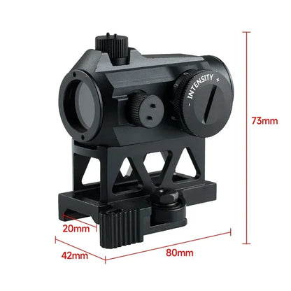 Tactica Compact Red Dot Sight 2 MOA Reflex Airsoft Optics Scope Mini RifleScope with 20mm Mount Hunting Accessories