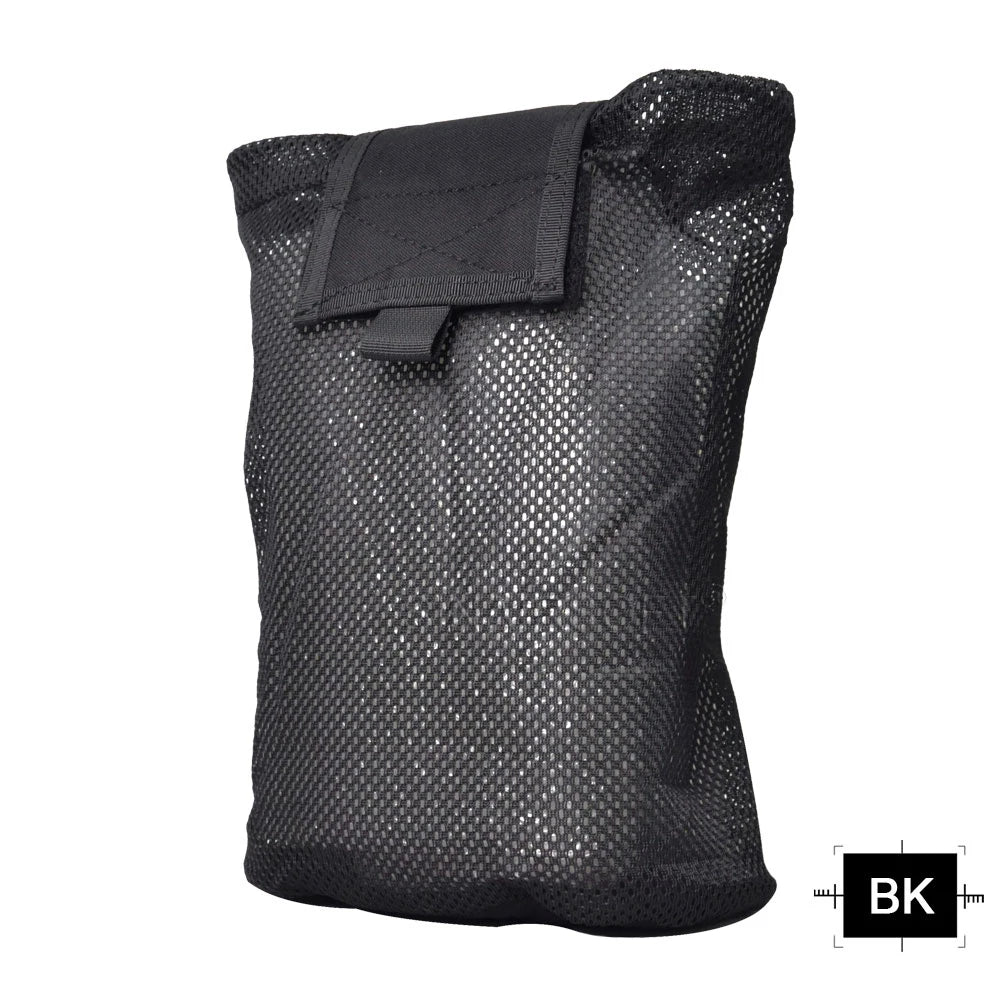 Collapsible MOLLE Dump Pouch for Empty Magazines Airsoft & Paintball Tactical Gear Folding Hunting Accessory - SINAIRSOFT