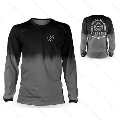 Motocross Loose Riders Short Sleeve Jersey MTB Mountain Bike Breathable Shirts DH BMX Enduro Men's Sweatshirts