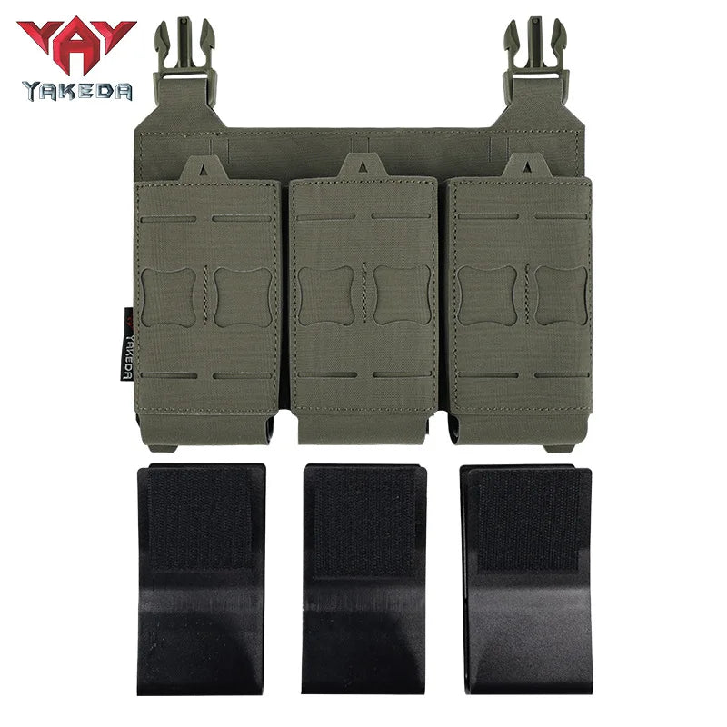 YAKEDA Tactical Magazine Pouch Triple Molle Mag Pouch Airsoft AK 7.62/5.56mm M4 Ar Rifle Hunting Accessories Mag Holster