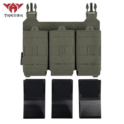 YAKEDA Tactical Magazine Pouch Triple Molle Mag Pouch Airsoft AK 7.62/5.56mm M4 Ar Rifle Hunting Accessories Mag Holster