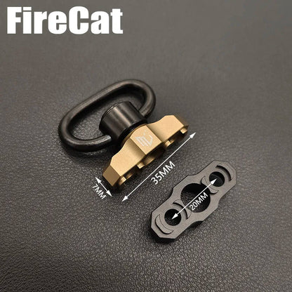 Airsoft Tactical Metal QD Sling Mount for MLOK Rail Quick Release Steel Push Button Attachment Points Hunting Gun Accessories