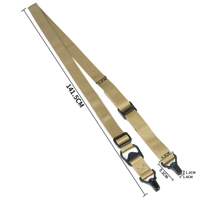 US Warehouse MS4 MS3 MS2 Adjustable  Rifle Sling Tactical Nylon 2 Points Gun Sling Shoulder Strap  Airsoft Hunting Accessories