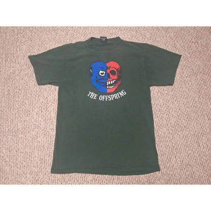 VINTAGE 90s 1997 THE OFFSPRING T Shirt L Band Tour Punk Rock Skull Face