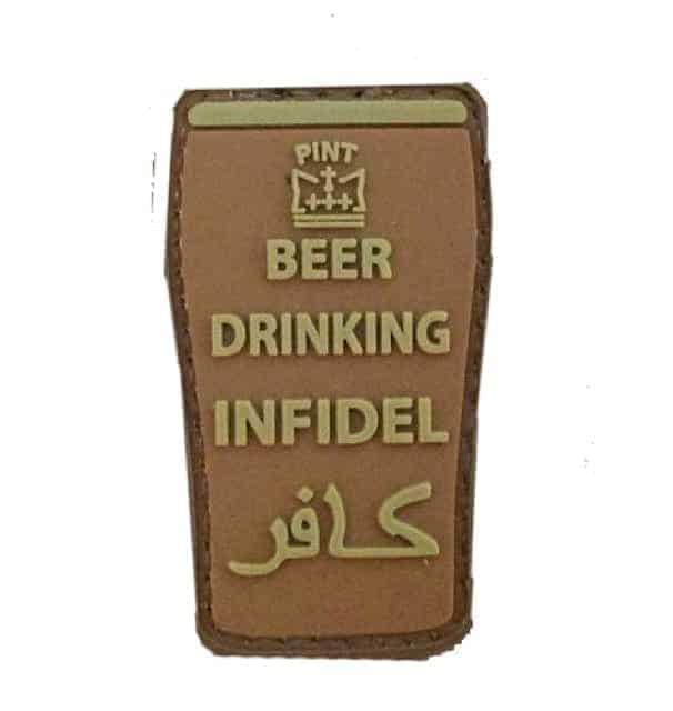 Beer Drinking Infidel patch (Tan)
