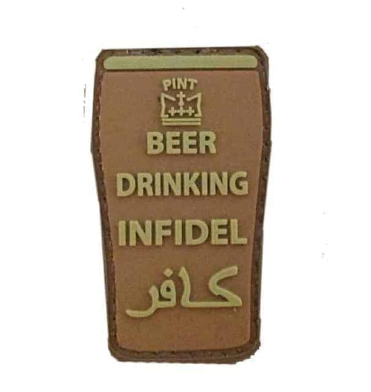 Beer Drinking Infidel patch (Tan)