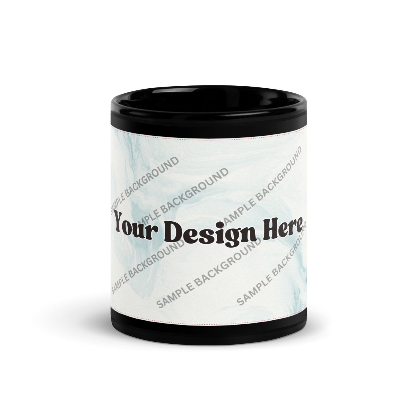 Design Your Own Black Glossy Mug