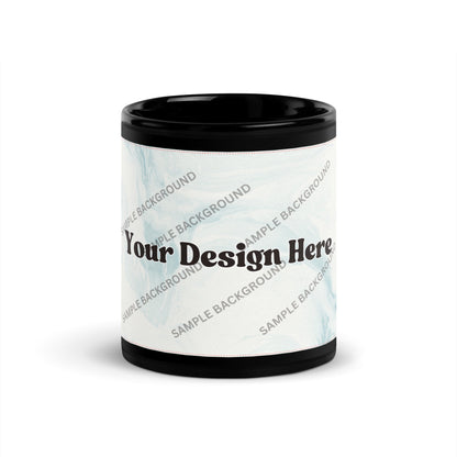 Design Your Own Black Glossy Mug