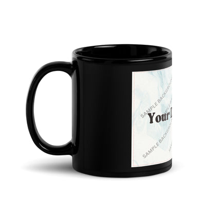 Design Your Own Black Glossy Mug