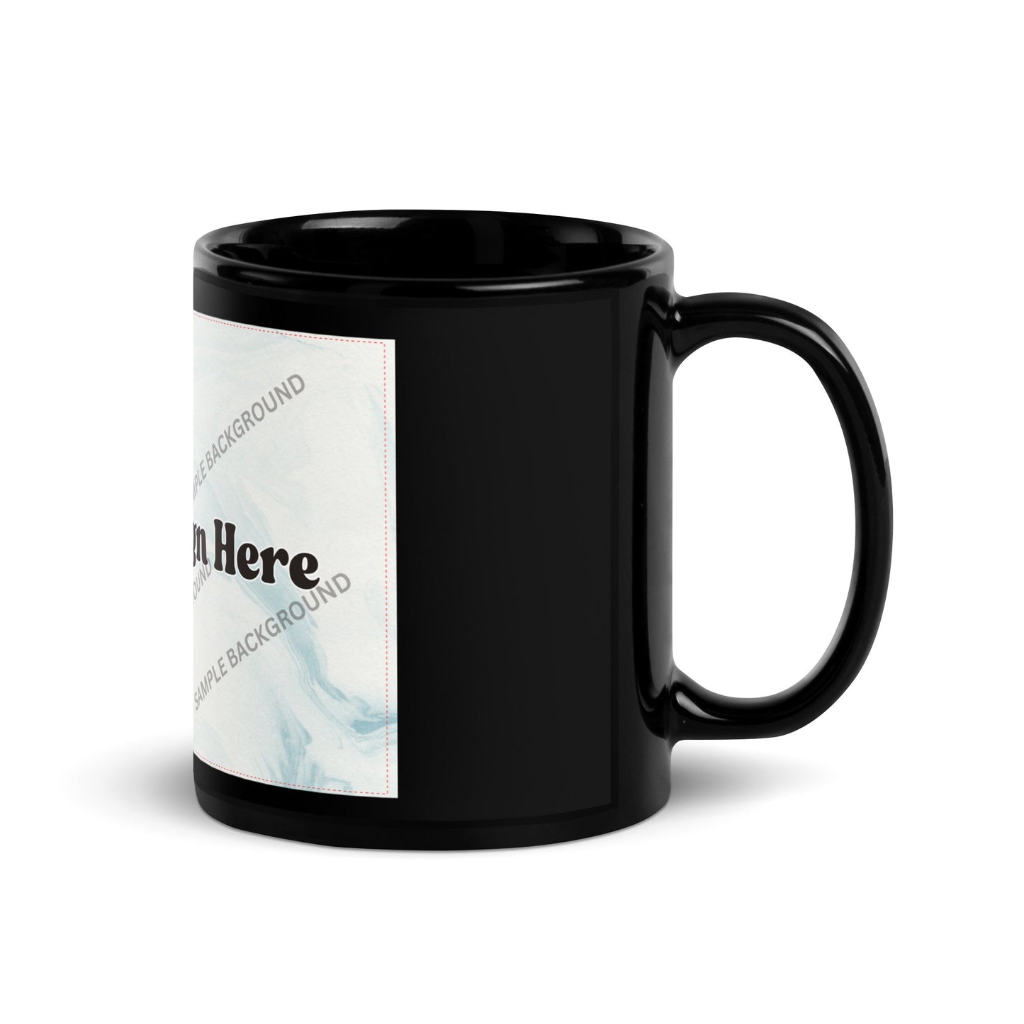 Design Your Own Black Glossy Mug