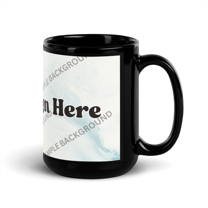 Design Your Own Black Glossy Mug