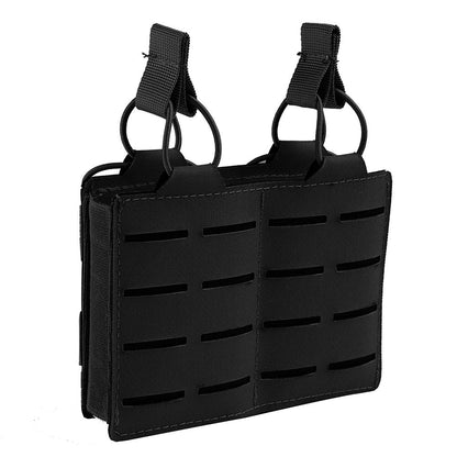 Tactical Molle Mag Pouch, Single Double Triple Nylon 5.56mm 7.62mm Open Top Rifle Magazine Holder for AR-15 M4 M14 M16 G36 HK416-6