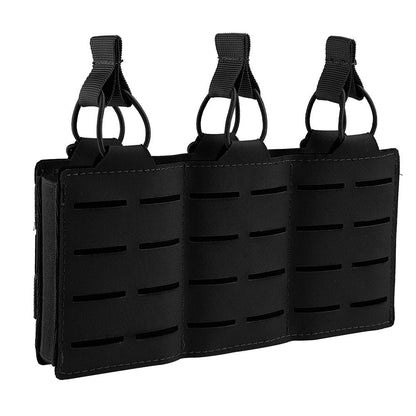 Tactical Molle Mag Pouch, Single Double Triple Nylon 5.56mm 7.62mm Open Top Rifle Magazine Holder for AR-15 M4 M14 M16 G36 HK416-7