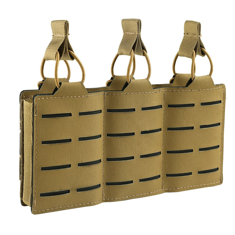 Tactical Molle Mag Pouch, Single Double Triple Nylon 5.56mm 7.62mm Open Top Rifle Magazine Holder for AR-15 M4 M14 M16 G36 HK416-10