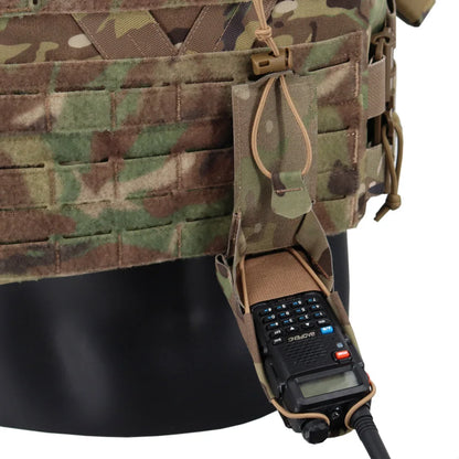 Tactical Gridlok Radio Pouch BAOFENG/POFUNG UV5R UV82 Walkie Talkie Bag Molle Intercom Pouch For Hunting Airsoft