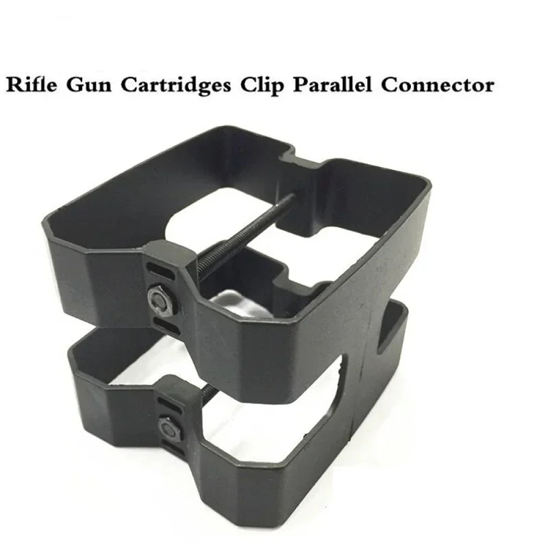 NEW Rifle Dual Magazine Coupler Link Clip Pouch for AR15 M4 HK416 5.56mm Magazine Mag Coupler Speed Loader Parallel Connector