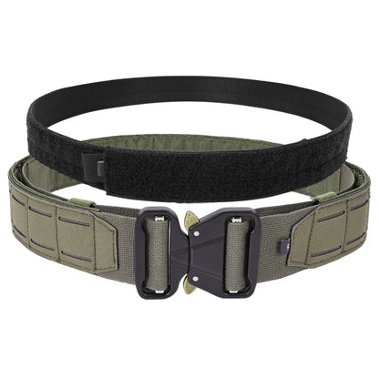 Tactical Quick Release Metal Buckle Belt for Men Laser MOLLE Multi-camo Belts Hunting Clothing Accessories 2 Inch Airsoft Gear