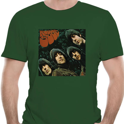 Authentic Band Rubber Soul Slim Fit T-Shirt Silver S-2XL NEW 0484X
