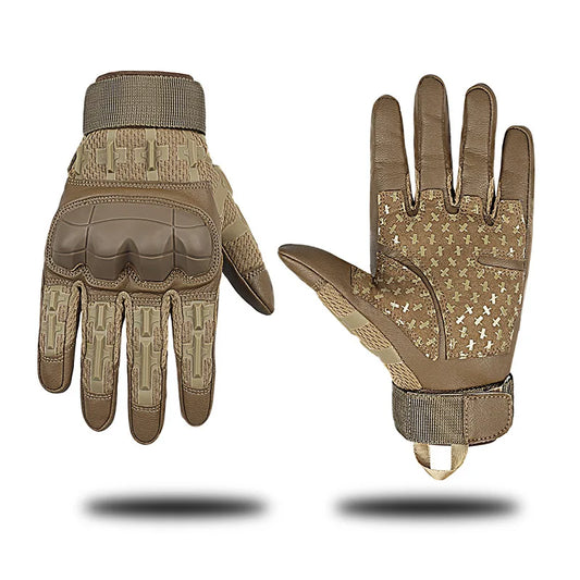 Tactical Pro Sports Gloves Touch Screen PU Leather Outdoor Hunting Hiking Combat Airsoft Full Finger Shooting Safety Glove