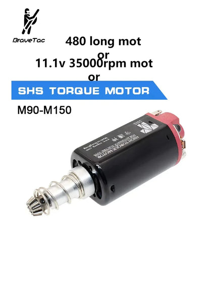Brave 35000rpm High AEG Motor High Torqub Motor 11.1V 35000 Speed Motor long Axle Airsoft M16M4 jingji Sijun jiqu Jm AEG Motor