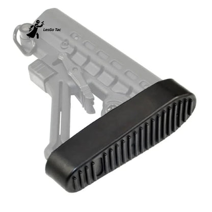 LesGo Rubber AR15 Recoil Pad Ribbed Stealth Buttpad Slip-on Buttstock for Hunting Rifle Gun Butt Protector Extension