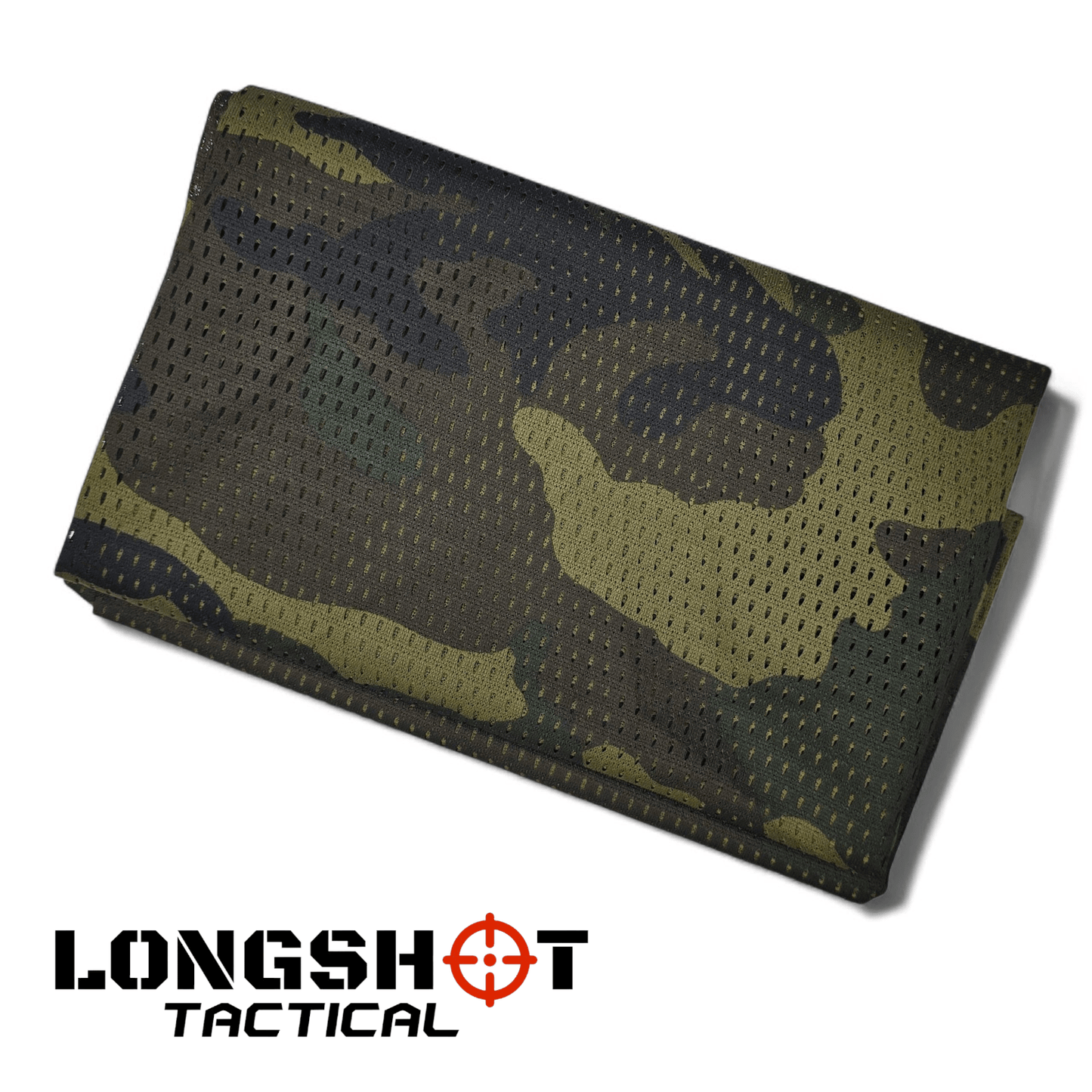 Camo Mesh Scrim Tactical Neck Scarf - Lightweight Hunting & Airsoft Scarf