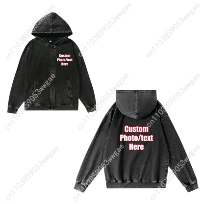 Ozzy Osbourne Rock Band Zipper Sweatshirt Man Woman Vintage Hoodies Sweat Shirt With Pocket Full Zip Customized Jacket Tops