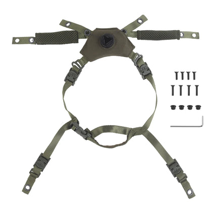 Tactical Wendy3.0 Helmet Chin Strap Suspension System Adjustable M-LOK FAST MICH Hunting Airsoft Helmet Replacement Accessory