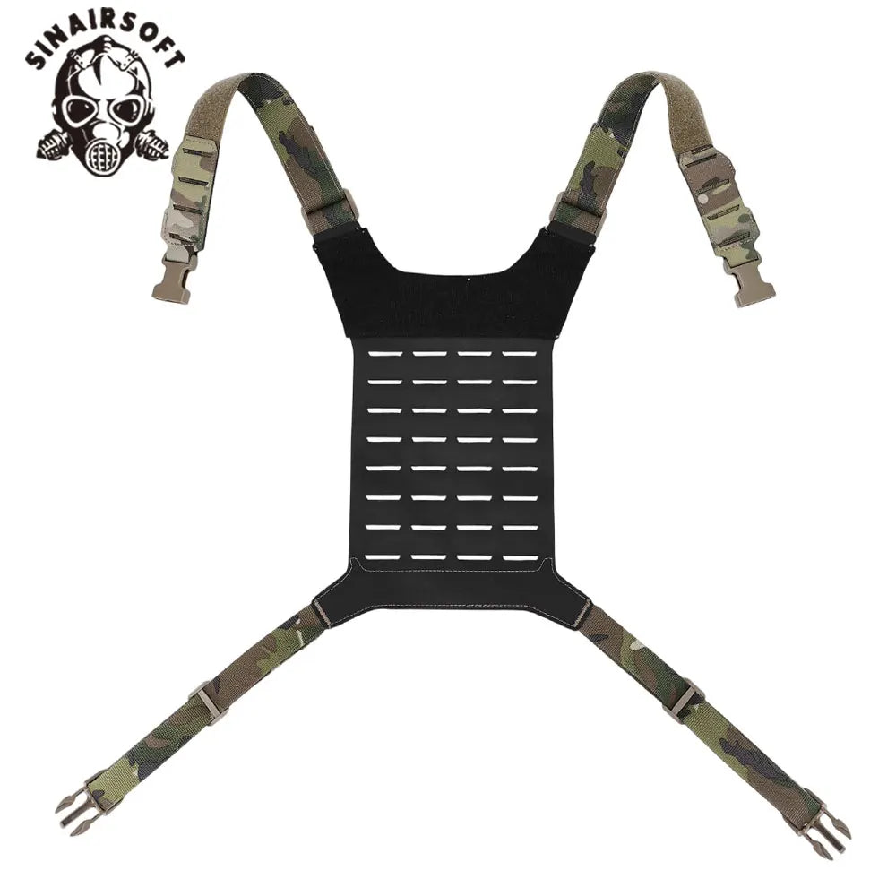 Tactical D3 SS MK Chest Rig Hunting Airsoft MOLLE Vest Chest Rig Strap Universal Vest Back Panel Equipment Accessories
