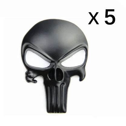 New Skull Metal Sticker for AR15 AR10 AK47 M4 M16 1911 USP M92 Glock G17 19 22 43x Airsoft Rifle Pistol Gun Hunting Accessories