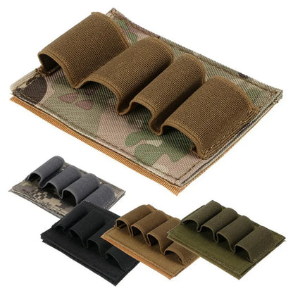 Tactical Molle Shell Holder Carrier 12GA Paintball Hunting Buttstock Airsoft Ammo Magazine Pouch