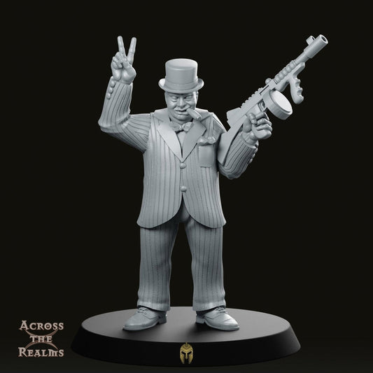 Churchill V for Victory Miniature